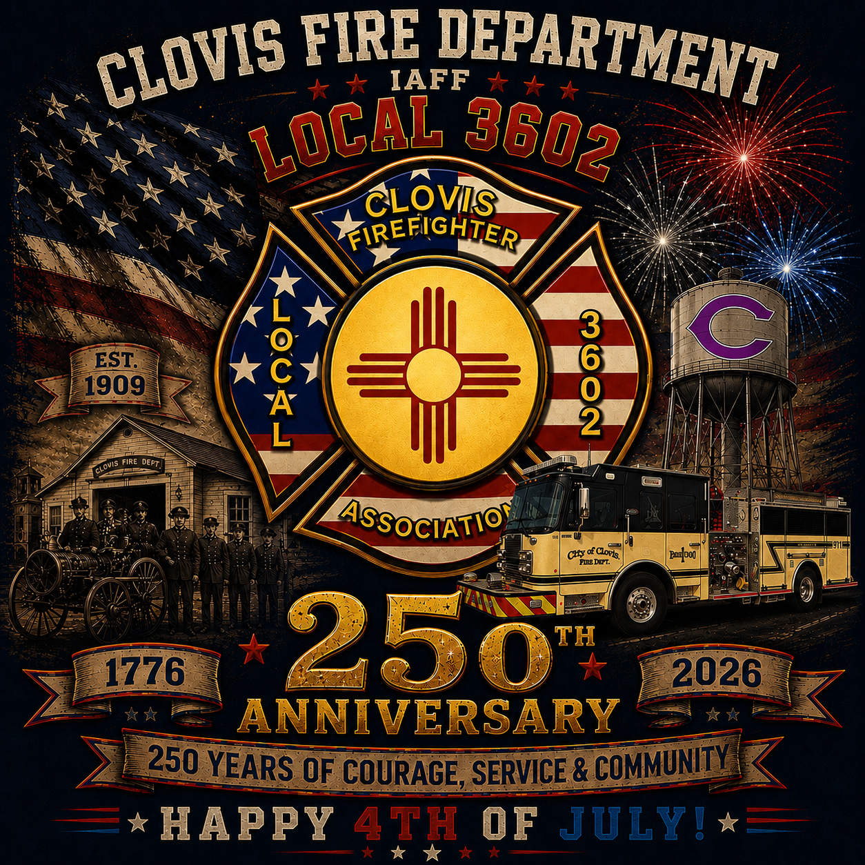 Local 3602 4th of July tshirt