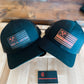 Leather flag patch hat